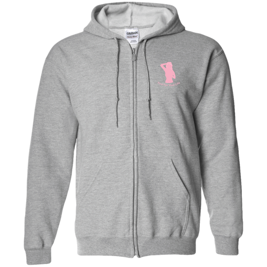 Feel For Your Life Zip Up Hoodie Gray