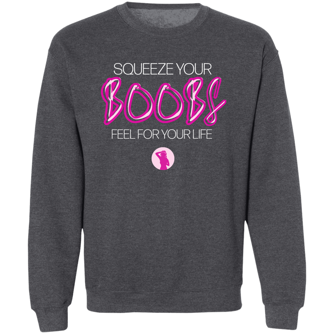 Squeeze Your Boobs Sweater Dark Gray