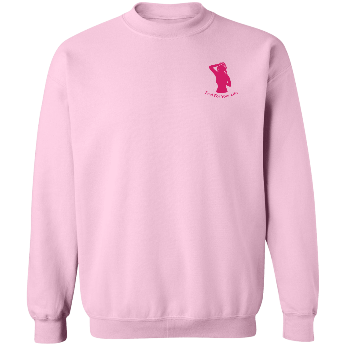 Feel For Your Life Sweatshirt Light Pink Small Logo