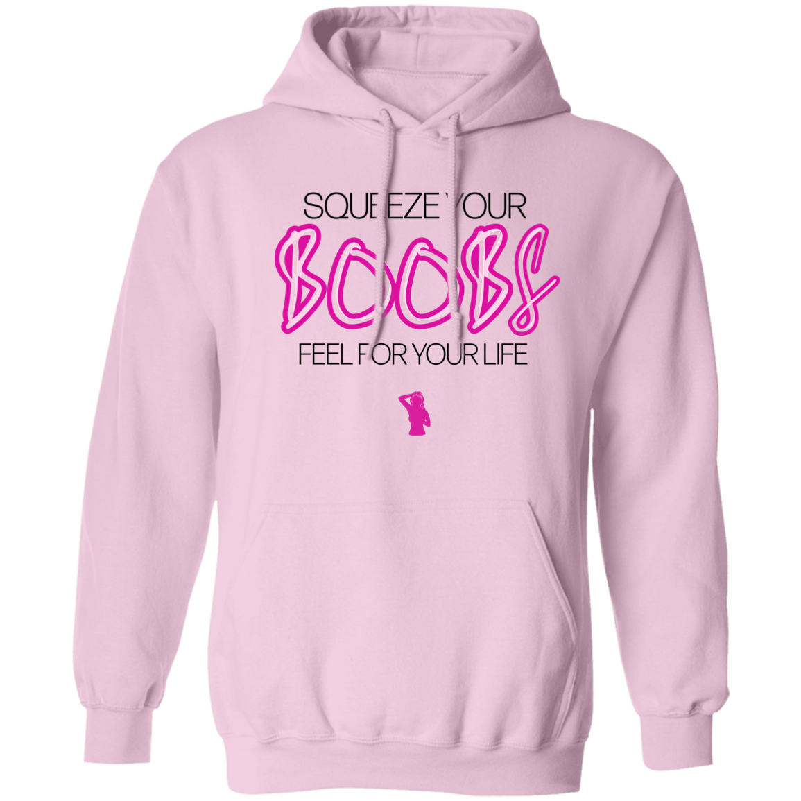 Squeeze Your Boobs Unisex Hoodie Pink