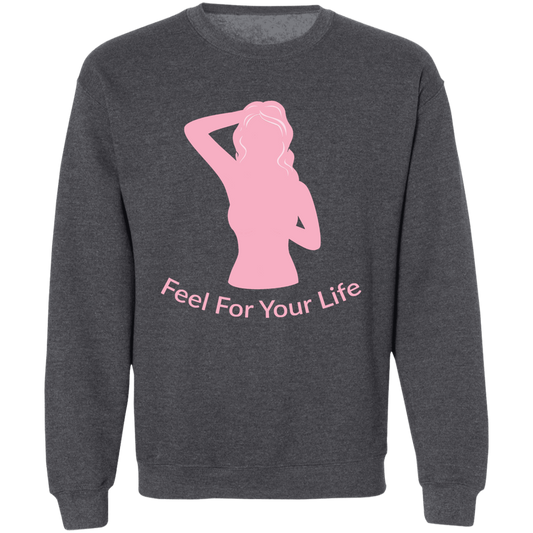 Feel For Your Life Sweatshirt Dark Gray Large Logo
