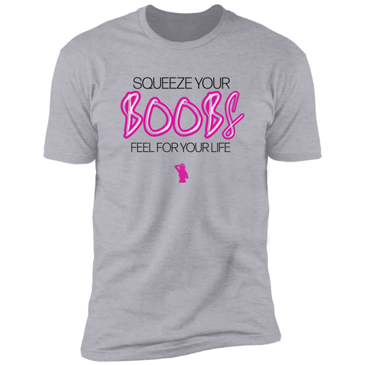 Squeeze Your Boobs Tshirt Gray
