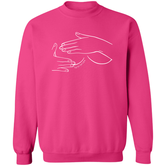 Self Breast Exam Sweatshirt Hot Pink