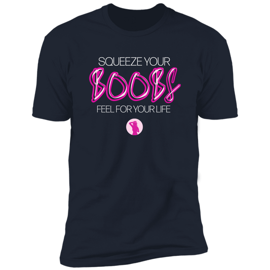 Squeeze Your Boobs Tshirt Navy Blue