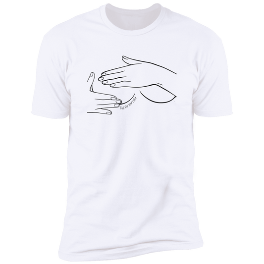 Self Breast Exam Unisex Tshirt White w/ Black Emblem